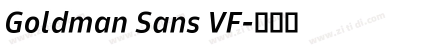 Goldman Sans VF字体转换 Goldman Sans VF字体转换